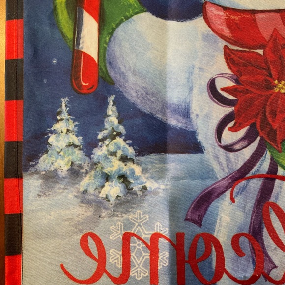 Christmas Snowman Flag - Picture 6 of 11